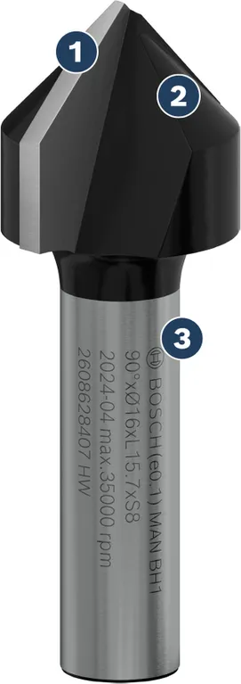 Bosch countersink cutter for wood and metal.