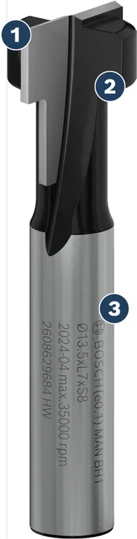 Bosch T-MAX rak fräs för trä.