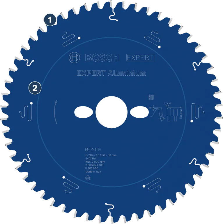 Bosch Expert cirkelsågblad i aluminium för sågning av metall.