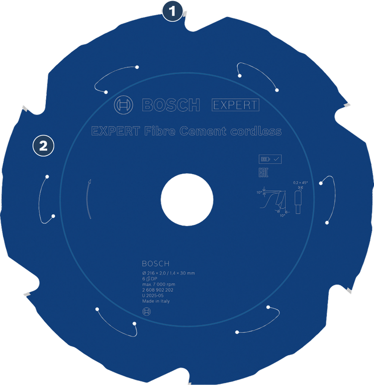 Bosch EXPERT Akku-Sägeblatt für Faserzement.