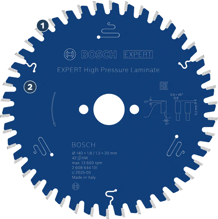 Bosch Expert Hochdrucklaminat-Kreissägeblatt.