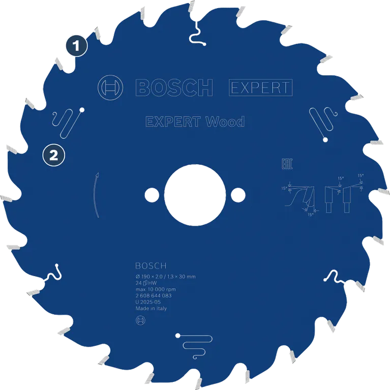 Bosch Expert Wood saw blade for fast wood cutting.