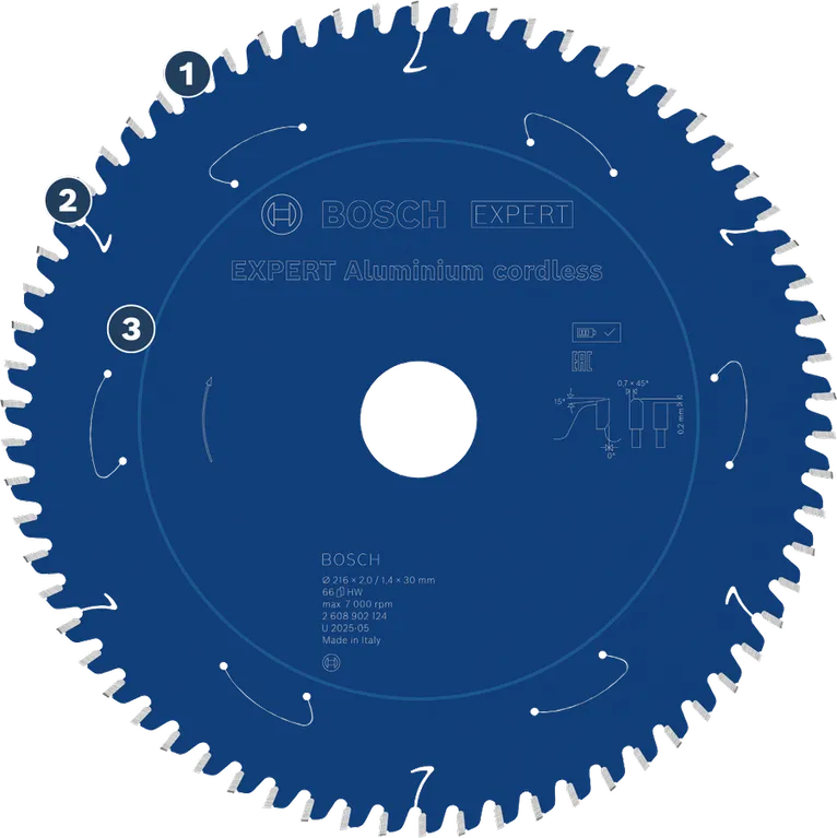 Bosch Expert Aluminijast akumulatorski krožni žagin list.