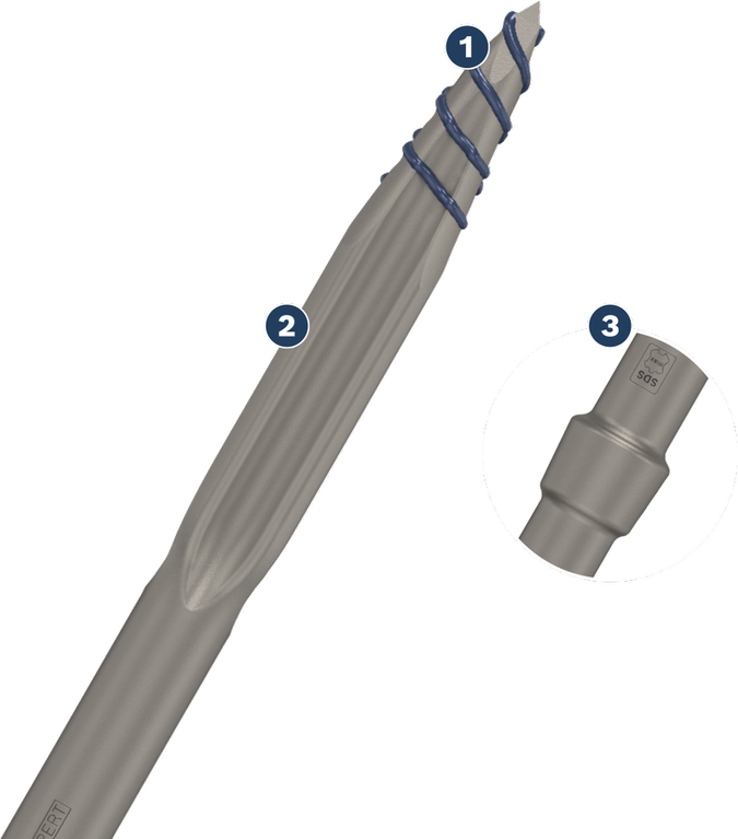 Bosch Expert SDS Plus-7X borehoved med hårdmetalspids.