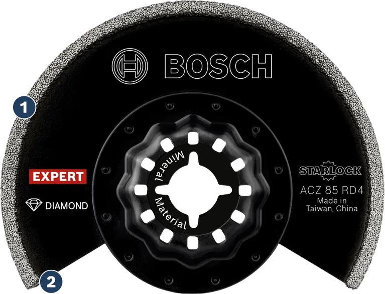 Bosch Expert Diamond ACZ 85 RD4 Starlock cutting blade.
