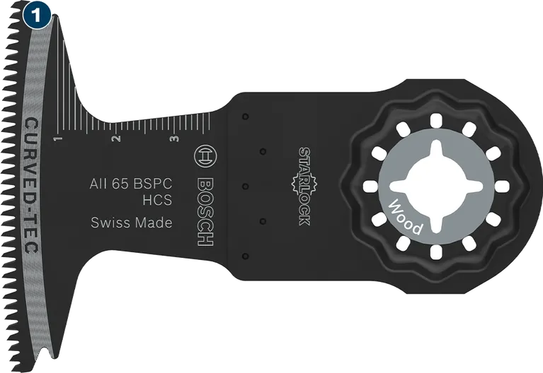 Lama per sega da legno Bosch Starlock Curved-Tec.
