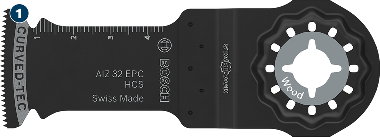 Lame de coupe pour bois Bosch Starlock AIZ 32 EPC HCS.