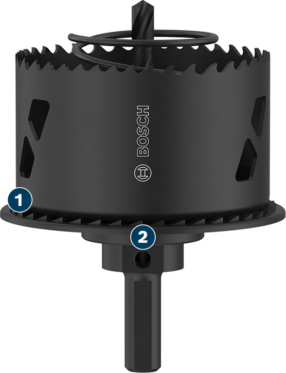 Bosch gatenzaag voor hout en gipsplaat met verzinkfunctie.
