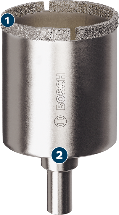 Bosch дијамантска тестера за рупе за прецизно бушење керамике.