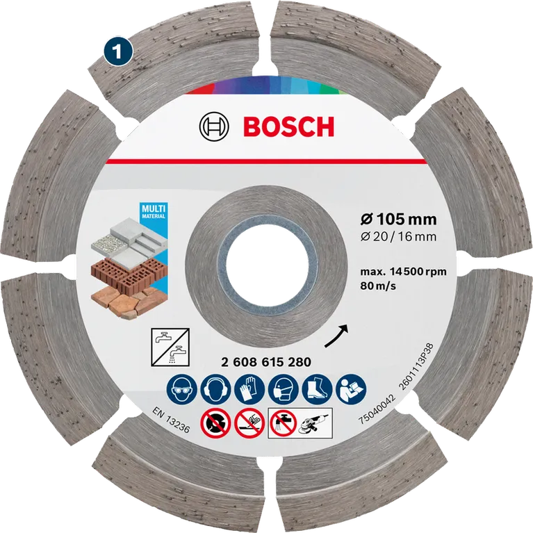 Bosch Multi Material Diamond Cutting Disc 105 mm.