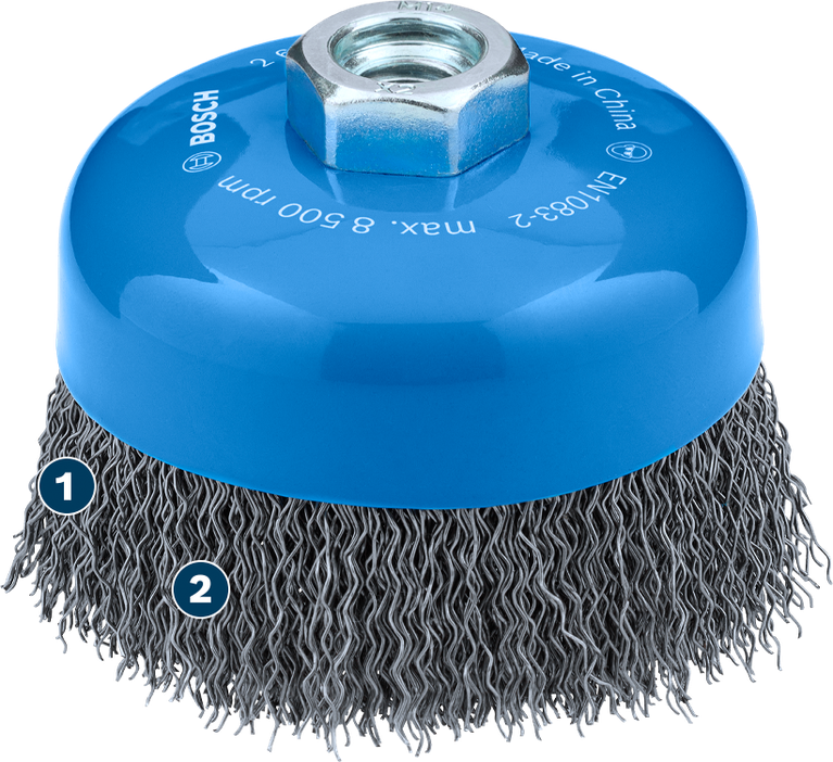Bosch Metal Clean Topfbürste 100 mm für Winkelschleifer.