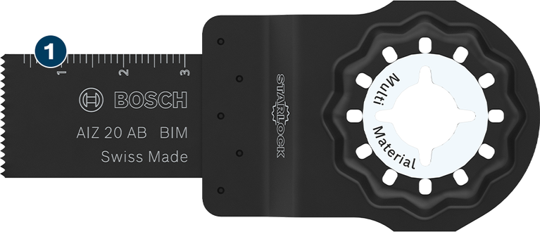 Bosch Старлок АИЗ 20 АБ БИМ лист тестере за више материјала.