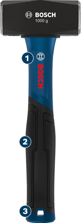مطرقة Bosch كلوب بوزن 1000 غرام برأس من الفولاذ الكربوني.