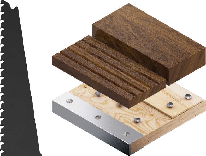 Hloubka řezu dřeva.