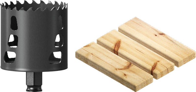 Hulsavsboring i træ.