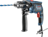 Taladro de impacto Bosch GSB 13 con potencia de entrada de 650W.