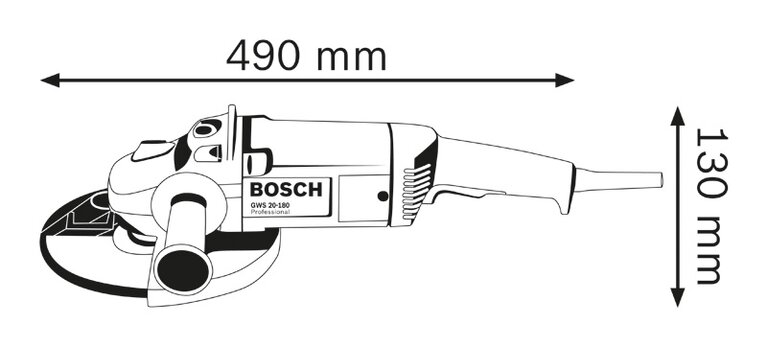 Amoladora Bosch GWS 20-180 S Professional