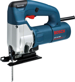 Sierra de calar Bosch GST 85 PBE para cortes profundos en madera.