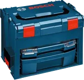 Caja de herramientas azul Bosch.