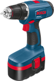 Taladro atornillador inalámbrico Bosch GSR 18,0 V, diseño ergonómico.