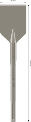 Cincel cortador de asfalto Bosch PRO SDS max 90x400 mm.