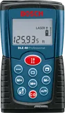 Medidor láser Bosch DLE 40 con pantalla digital.