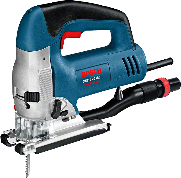 Sierra de calar Bosch GST 120 BE con mango ergonómico.