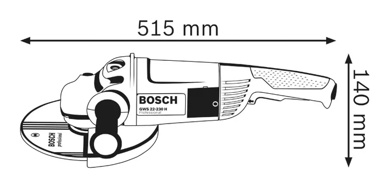 ✓ Amoladora GWS 22-230 J » La radial grande Nº1 de Bosch