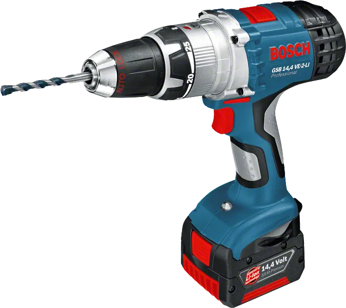 Taladro combinado inalámbrico Bosch GSB 14,4 VE-2-LI.