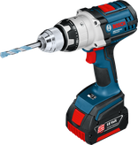 Taladro inalámbrico Bosch GSB 18V con batería de 3,0 Ah.