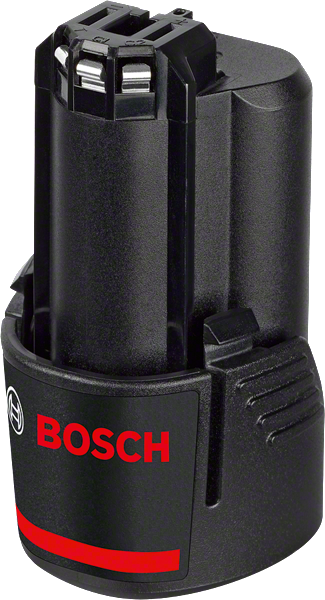 Bateria de íons de lítio Bosch de 10,8 V.