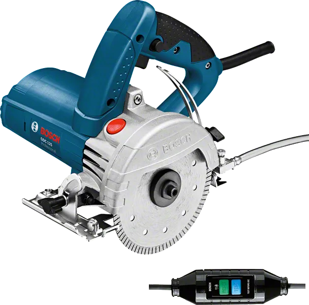 Cortador de azulejos diamantado Bosch GDC 125 para cortes precisos.