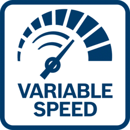 Controle simples e preciso das r.p.m. graças à velocidade variável