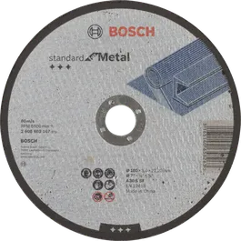 Disco de corte reto Bosch Standard for Metal de 180 mm.