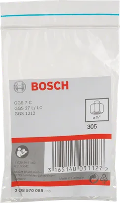 Pinça Bosch 3/8″ com porca de fixação.