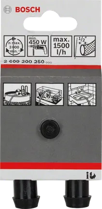 Adaptador para bomba d'água Bosch de 1/2″.