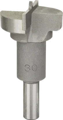 Fresa de dobradiça cantilever de carboneto de tungstênio Bosch de 30 mm.