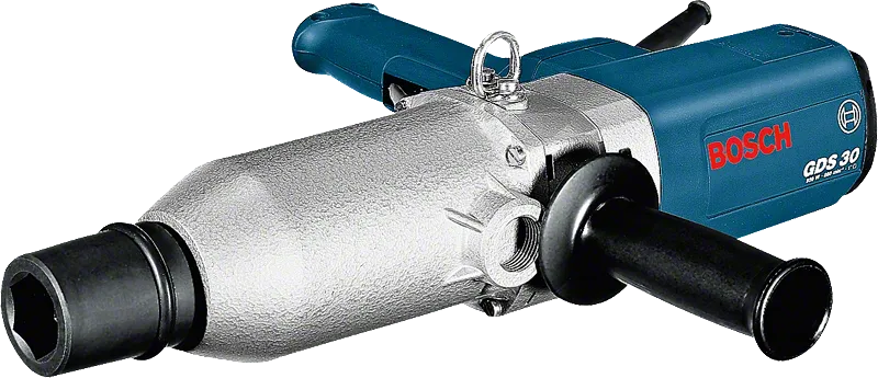 Chave de impacto Bosch GDS 30 com encaixe quadrado de 1 polegada.