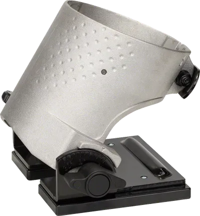Gaiola de roteador angular Bosch com base de inclinação ajustável.