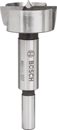 Broca Forstner Bosch de 40 mm para perfuração precisa em madeira.