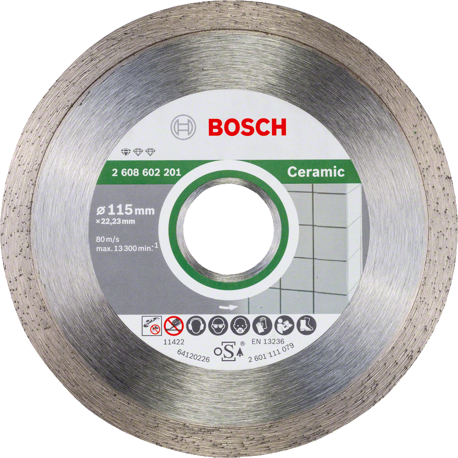 Disco de corte cerâmico Bosch para azulejos, 115 mm.