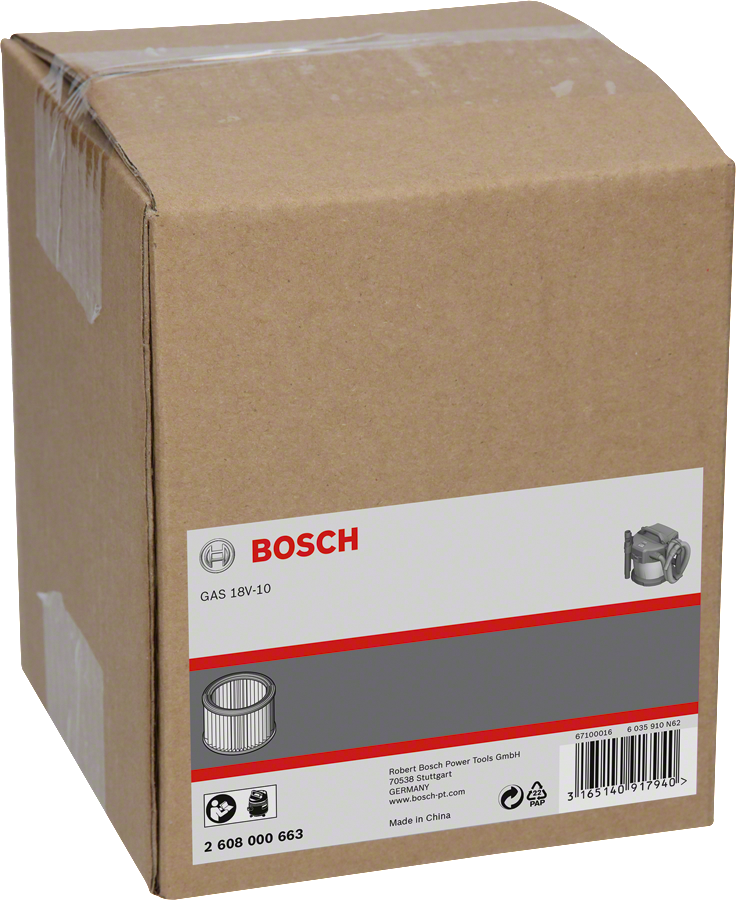 Filtro Bosch GAS 18V-10.