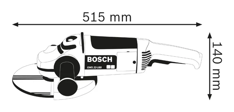 Dimensões da rebarbadora.