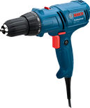 Furadeira elétrica azul.