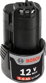 Bateria de íons de lítio Bosch 12 V 2,0 Ah.