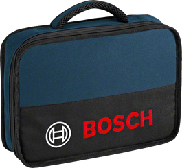 Bolsa para ferramentas profissional Bosch 12 V com alça de transporte.