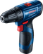 Furadeira/parafusadeira sem fio Bosch GSR 120-LI, design compacto.