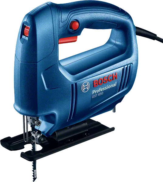 Serra tico-tico Bosch GST 650 para cortar madeira e alumínio.