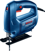 Serra tico-tico Bosch GST 650 para cortar madeira e alumínio.