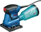 Lixadeira Bosch GSS 1400 A com caixa de pó com microfiltro.